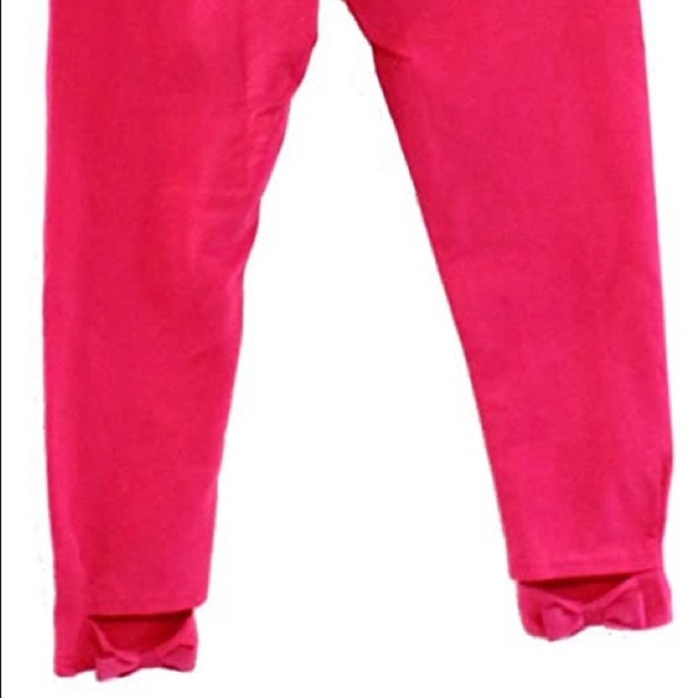 Ralph Lauren Girls Pink Bow-Back Jersey Athletic
